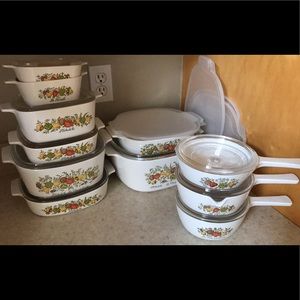 11 piece Corning Ware Cookware